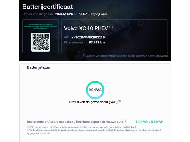 Volvo XC40 1.5 T4 Plug-in hybrid Plus Bright | SOH 92,1%| Harman/Kardon | LED | Adaptieve cruise control | Dodehoekdetectie | DAB | 360 camera | Stoelverwarming |