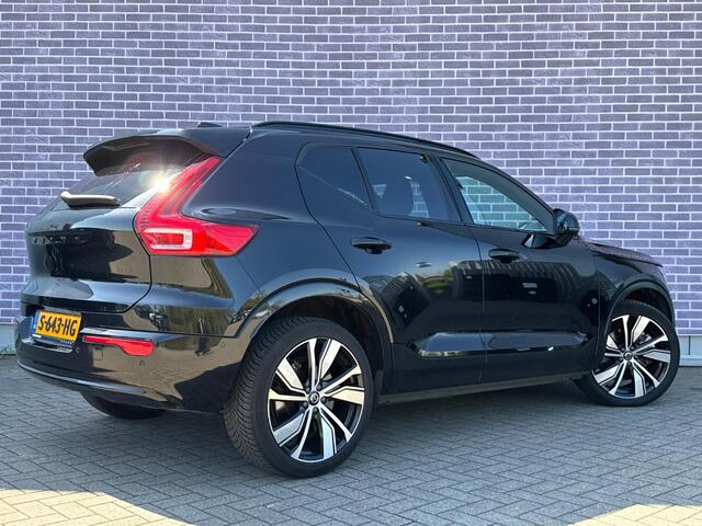 Volvo XC40 Recharge Ultimate 70 kWh | Black Pack | Warmtepomp | Panoramadak | Harman Kardon Audio | 360 Graden Camera | Alcantara | Keyless Entry | Elektrische Achterklep | Elektrisch Verstelbare Voorstoelen | Stoel & Stuurverwarming | Cruise Control Adaptief | BLIS