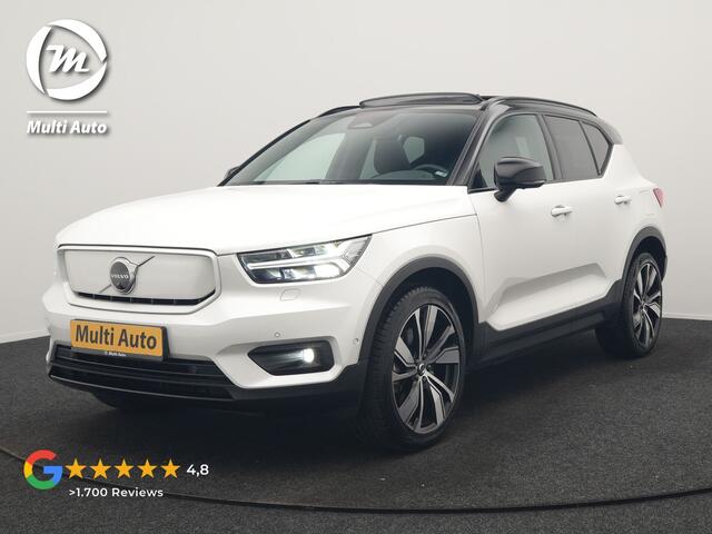 Volvo XC40 Pro Recharge Pure Electric 70kWh 232pk | Panodak | Adaptive Cruise | 360 Camera | Warmtepomp | Sportstoelen Memory & Verwarmd | Harman / Kardon | Google Assistent | 20"L.M | Stuur Verwarmd | Keyless | Blis | DAB |