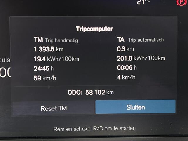 Volvo XC40 Recharge Ultimate 70 kWh Panorama dak, Verw. stoelen, Memory Seats, Cruise, Harman Kardon, Trekhaak, 360 Camera, Google Navi