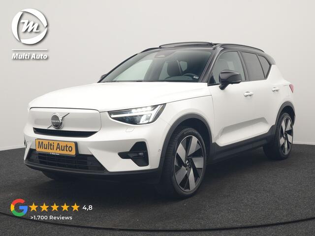 Volvo XC40 Recharge Ultimate 69 kWh 231pk Dealer O.H. | Panodak | Adaptive Cruise | Warmtepomp | 360 Camera | Harman / Kardon | Alcantara Sportstoelen Memory & Verwarmd | Stuur Verwarmd | Keyless | Blis | Apple Carplay | Google Assistent |