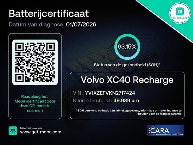 Volvo XC40 Recharge Core ? 1e Eigenaar | SOH 93,15% .