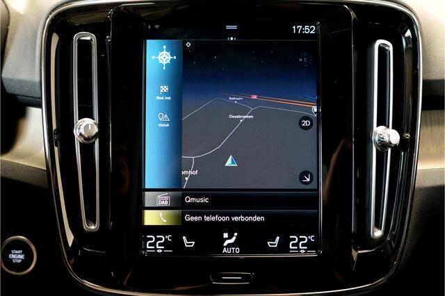 Volvo XC40 1.5 T4 Recharge 155kW/211pk DCT7 Inscription ADAPT.CRUISE + PILOT ASSIST + NAPPA LEER + NAVI SENSUS + LANE ASSIST + STUUR-&STOELVERWARMING + CAMERA + STYLING PAKKET + KEYLESS ENTRY&GO + EL.TREKHAAK + PARKSENSOREN V&A + 19" LM-VELGEN!!