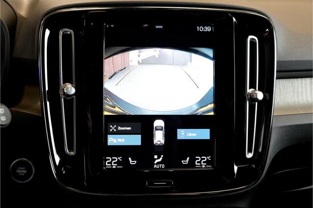 Volvo XC40 1.5 T4 Recharge 155kW/211pk DCT7 Inscription ADAPT.CRUISE + PILOT ASSIST + NAPPA LEER + NAVI SENSUS + LANE ASSIST + STUUR-&STOELVERWARMING + CAMERA + STYLING PAKKET + KEYLESS ENTRY&GO + EL.TREKHAAK + PARKSENSOREN V&A + 19" LM-VELGEN!!