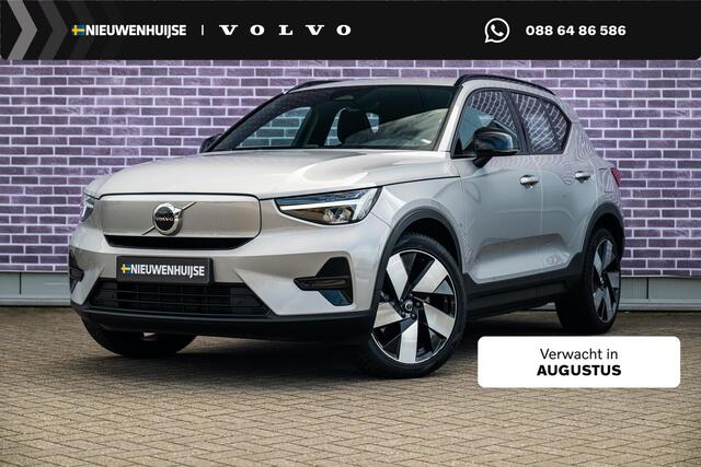Volvo XC40 Recharge Plus 70 kWh | Adaptieve Cruise Control | Dodehoek Detectie | Stoel en Stuurverwarming | 20" | Nubuck Bekleding |