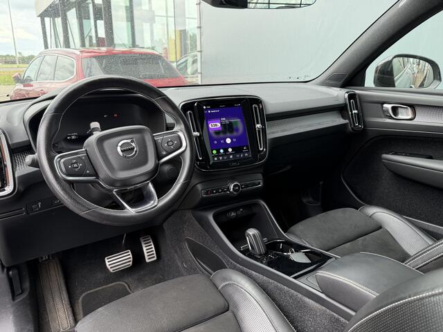 Volvo XC40 BWJ 2021 Recharge 408 PK P8 AWD R-Design FULL LED | HALF LEDER | ADAPTIVE CRUISE | STOEL + STUURVERW. | CAMERA | ELEKTR. ACHTERKLEP | NAVI | CLIMA | CARPLAY + ANDROID | LMV | PDC