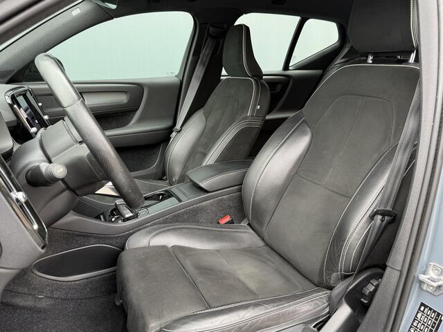 Volvo XC40 BWJ 2021 Recharge 408 PK P8 AWD R-Design FULL LED | HALF LEDER | ADAPTIVE CRUISE | STOEL + STUURVERW. | CAMERA | ELEKTR. ACHTERKLEP | NAVI | CLIMA | CARPLAY + ANDROID | LMV | PDC
