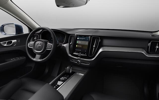 Volvo XC60 T6 350PK Long Range AWD Essential Bright Google Infotainment / Panoramisch schuif-kanteldak / Cruise control / Lederen bekleding / Parkeersensoren voor- en achterzijde / 19" lichtmetalen velgen /