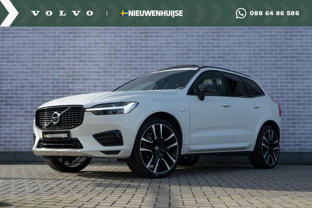 Volvo XC60 Recharge T6 AWD R-Design | Navi | Head-Up Display | Schuif-/Kanteldak | Keyless | 360 Camera | Adaptieve Cruise | Getint Glas | BLIS | Harman Kardon Audio | Stuur-/Stoelverwarming Voor + Achter | Standkachel | 22" LM