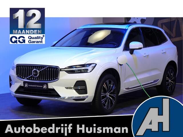 Volvo XC60 2.0 T8 AWD Long Range 335kW/455pk Aut8 Recharge Ultimate Bright HARMAN/KARDON + PANORAMADAK + SUBWOOFER + LANE ASSIST + EL.TREKHAAK + CRUISE CONTROL + STOELVERWARMING + CAMERA + STUURVERWARMING + PARKSENSOREN V&A + 19" LM-VELGEN!!