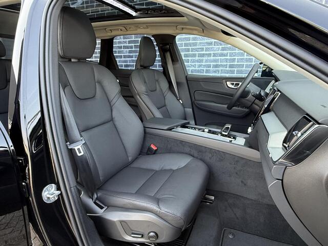 Volvo XC60 2.0 T6 Plug-in hybrid AWD Essential Edition Bright | 21 inch velgen | Schuif/kantel panoramadak | Stoel/stuurverwarming | Leder | Onyx Black |