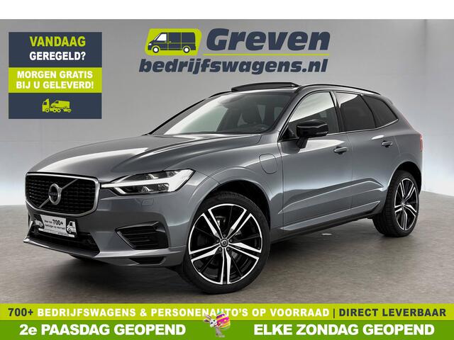 Volvo XC60 T8 Twin Engine 341PK AWD R-Design Luchtvering Pano LED 360Camera Trekhaak Stoel-Stuur verwarming Carplay Virtual Head-up Display Clima Cruise Navi PDC Memory-seat 21''LMV