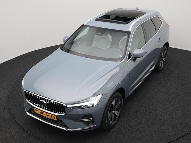 Volvo XC60 T6 AWD Plus Bright Plug In Hybrid Thunder Grey 340pk Long Range PHEV | Panodak | Tailored Wool Sportstoelen Memory | Adaptive Cruise | Google Assistant | Pilot Assist | Harman Kardon | 360 Camera | Stoel & Stuurverwarming |