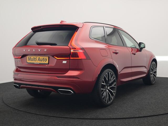 Volvo XC60 T6 AWD R-Design Plug In Hybrid 350pk Dealer O.H PHEV | Panodak | Adaptive Cruise | Head Up | 360 Camera | Lederen Sportstoelen Memory & Verwarmd | Harman Kardon Sound | Apple Carplay | Keyless | Blis | Stuur Verwarmd | Navigatie | DAB |