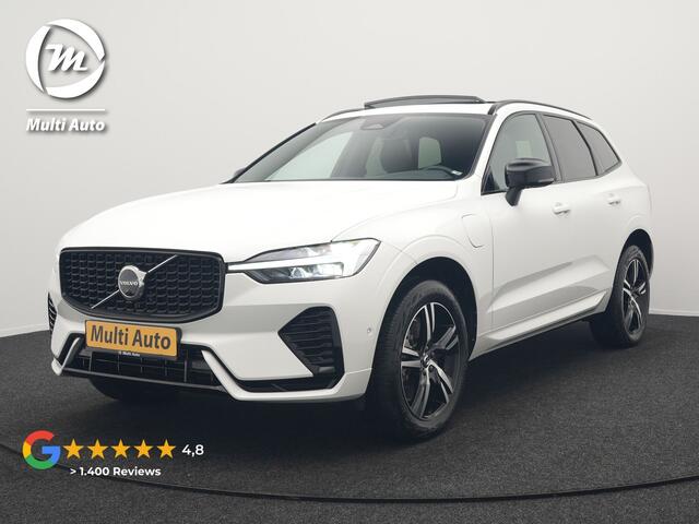 Volvo XC60 Recharge T6 AWD R-Design Plug In Hybrid 341pk Dealer O.H. PHEV | Panodak | Adaptive Cruise | 360 Camera | Google Assistent | Lederen Sportstoelen Memory & Verwarmd | Apple Carplay | Keyless | Virtual | Navigatie | DAB |