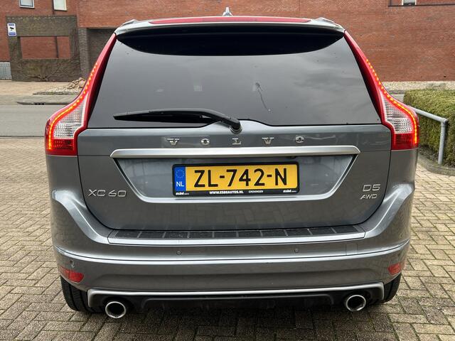 Volvo XC60 2.4 D5 AWD 220 pk Automaat R-Design Navigatie Xenon Standkachel Camera Elek Stoel ACC Stoelverwarming Bliss Getint Glas
