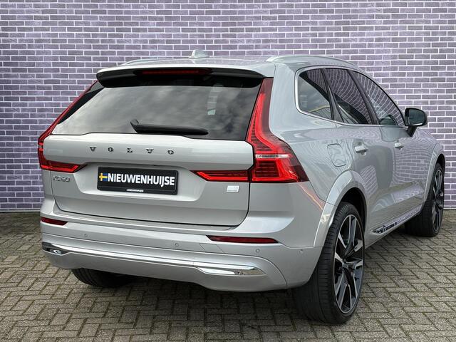 Volvo XC60 2.0 T6 Plug-in hybrid AWD Ultimate Bright | Long range | Trekhaak | Adaptive cruise control | Head-up display | Harman/Kardon audio | Dode hoek detectie BLIS | Stoelverwarming voor + achter | Stuurverwarming | Elektrische stoelverstelling |