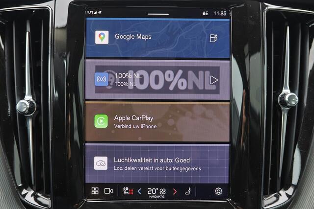 Volvo XC60 T6 Recharge AWD Plus Dark - Panorama/schuifdak - IntelliSafe Assist & Surround - 360º Camera - Verwarmde voorstoelen, stuur & achterbank - Parkeersensoren voor & achter - Elektr. bedienb. voorstoelen met geheugen - Draadloze tel. lader - Elektr. inklapbar