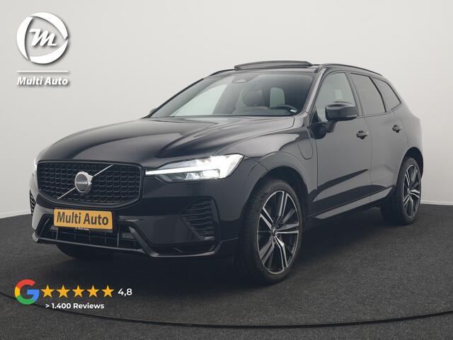 Volvo XC60 T6 AWD R-Design Plug In Hybrid 350pk Dealer O.H. PHEV | Trekhaak Af Fabriek | Panodak | Adaptive Cruise | Harman / Kardon | Lederen Sportstoelen Memory & Verwarmd | Google Assistent | Stuur Verwarmd | Keyless | Apple Carplay | DAB |
