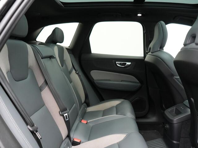 Volvo XC60 T6 AWD R-Design Plug In Hybrid 350pk Dealer O.H. PHEV | Trekhaak Af Fabriek | Panodak | Adaptive Cruise | Harman / Kardon | Lederen Sportstoelen Memory & Verwarmd | Google Assistent | Stuur Verwarmd | Keyless | Apple Carplay | DAB |