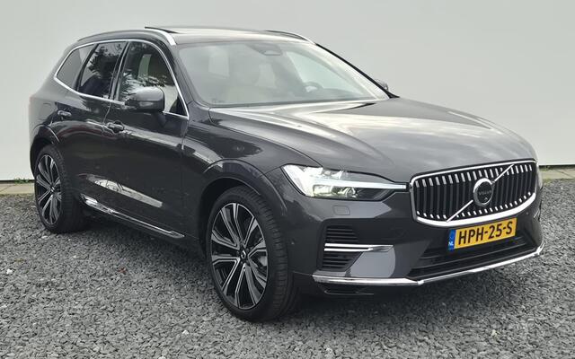 Volvo XC60 2.0 T6 Phev AWD Ultra Bright Luchtvering - 21" Wielen - Panorama dak - Lighting -Head up - Bowers &Wilkins Audio - 360 Cam - Alarm - Climate - Privacy Glass - RC20 Interieur - Power seats met memory - Full led koplampen -Donkere hemel - Geluidsisolerend