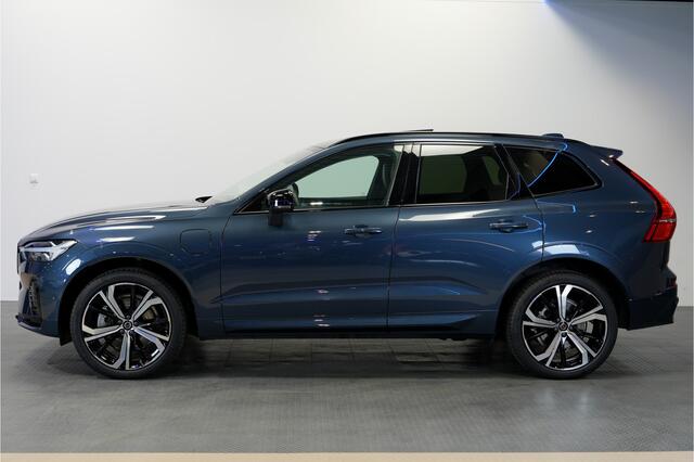Volvo XC60 2.0 T6 AWD 293kW/399pk Aut8 Plug-in hybrid Ultra Dark PANORAMADAK + HARMAN/KARDON + EL.TREKHAAK + ADAPT.CRUISE + HEAD-UP + STOELVERWARMING V&A + STUURVERWARMING + GOOGLE DASH + 360 CAMERA + BLIS + CTA + PARKSENSOREN + 21" LM-VELGEN!!