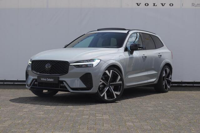 Volvo XC60 T8 455PK Automaat hybrid AWD Ultra Black Edition Luchtvering/ Semi-elektrisch inklapbare trekhaak/ Stoelverwarming voor en achter/ Stuurverwarming/ Harman Kardon Audio/