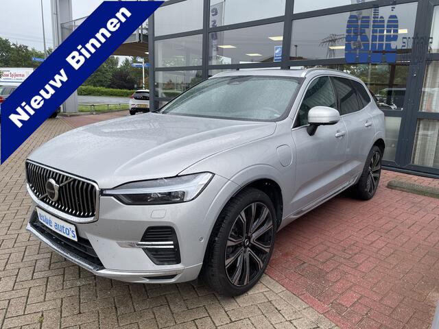 Volvo XC60 2.0 T8 455 pk Plug-in hybrid AWD Ultimate Bright Long Range Trekhaak Panoramadak 360 Camera Head-Up Display Harman Kardon Audio Elektrische Stoelen 21 Inch Velgen Pilot Assist ACC Stuurverwarming Stoelverwarming Apple Carplay Android Auto S Vol Opties 1e