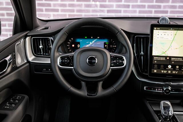 Volvo XC60 2.0 T8 Plug-in hybrid AWD Ultra Black Edition Executive | Luchtvering | 22" | Gelamineerd Glas | Bowers & Wilkins | Stoelmassage & Ventilatie | Stoel & Stuurverwarming | 360 Camera | Pilot Assist | BLIS |