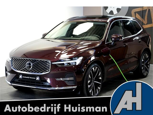 Volvo XC60 2.0 T8 AWD 335kW/456pk Aut8 Recharge Ultra Bright Executive LUCHTVERING + BOWERS&WILKINS + EL.TREKHAAK + PANORAMADAK + BLIS + HEAD-UP + PILOT ASSIST + STOELVERWARMING/-VENTILATIE/-MASSAGE + ADAPT.CRUISE + 360 CAMERA + STUURVERWARMING + 21" LM-VELGEN!