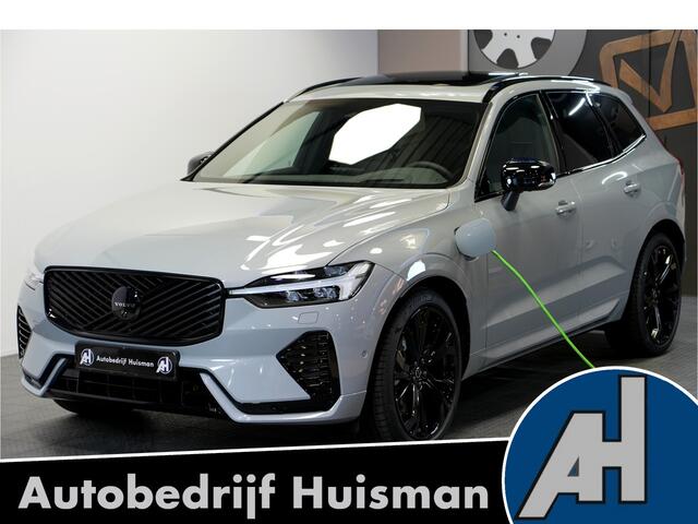 Volvo XC60 2.0 T6 AWD 247kW/336pk Aut8 MJ2027, NIEUW €83.347! Plug-in Ultra Black Ed. LUCHTVERING + HARMAN/KARDON + PANORAMADAK + EL.TREKHAAK + HEAD-UP + PILOT ASSIST + STOELVERWARMING V&A + STUURVERWARMING + 360 CAMERA + 21" LM-VELGEN!!