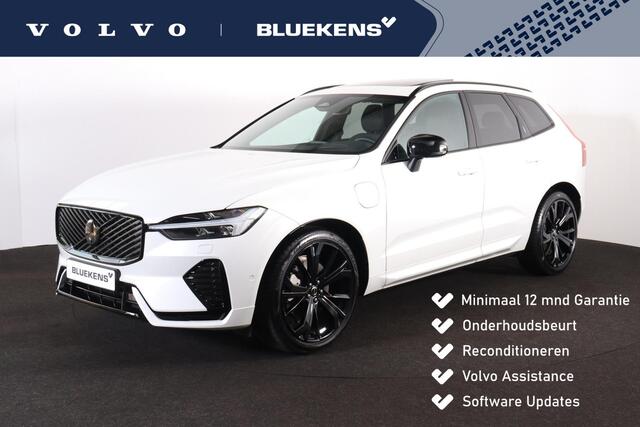 Volvo XC60 T6 Recharge AWD Ultra Black Edition - Luchtvering - Panorama/schuifdak - IntelliSafe Assist & Surround - 360º Camera - Harman/Kardon audio - Adaptieve LED koplampen - Verwarmde voorstoelen, stuur & achterbank - Parkeersensoren voor & achter - Elektr. bedienb. voorstoelen met geheugen - Head up display - Draadloze tel. lader - Extra getint glas - Inklapbare trekhaak - 21' LMV