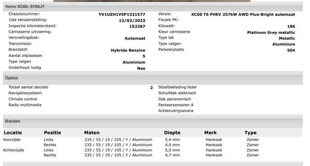 Volvo XC60 2.0 T6 Plug-in LongRange AWD Plus Bright / Panoramadak / Pdc+Camera / NL.Auto / Stoel-Stuurverwarming