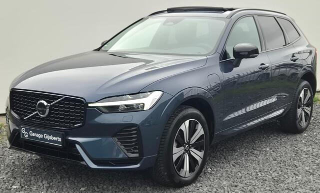 Volvo XC60 2.0 T6 Phev AWD Plus Dark 19" Wielen - Panoramadak - Lighting - Harman Kardon Audio - 360 Cam - Alarm - Climate - Privacy Glass - 2250 KG Trekgewicht - RA000 Interieur Zwart Leder - Power seats met memory - Full led koplampen
