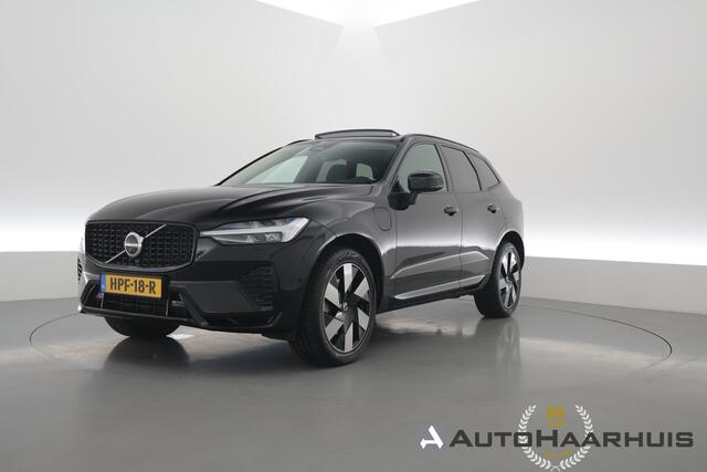 Volvo XC60 2.0 T8 Plug-in hybrid AWD Ultimate Dark | Pano | Trekhaak | HUD | Pilot Assist | Bliss | Leder | H&K | 360cam | Stoel- Stuurverw.