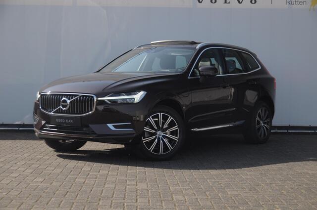 Volvo XC60 T8 390PK Automaat Recharge AWD Inscription / Head up display / Leer dashboard / Trekhaak / BLIS / Adaptieve cruise control / Panoramadak / Apple carplay / Parkeersensoren met camera / Elektrische achterklep / Elektrische stoelen met geheugen / Stoel en stuurwielverwarming
