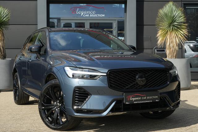 Volvo XC60 2.0 T6 Plug-in hybrid AWD Plus Black Edition | Trekhaak | Panoramadak | HUD Volvo XC60 2.0 T6 Plug-in Hybrid AWD Plus Black Edition met 2.0 viercilinder plug-in hybride aandrijflijn en 350 PK, voorzien van elektrisch glazen panoramadak, Harman Kardon premium audiosy