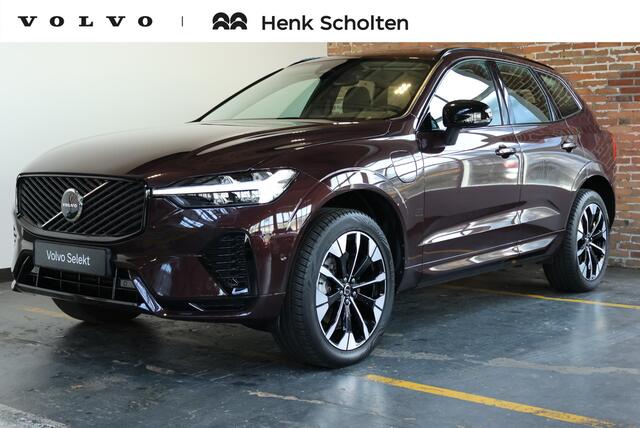 Volvo XC60 T6 Plug-in hybrid AWD Ultra Dark | Luchtvering | Semi-Electrische Wegklapbare Trekhaak | Stoelverwarming | Stuurwielverwarming | Harman Kardon Premium Audio | Google infotainment | 360° Parkeercamera | Parkeersensoren voor + achter