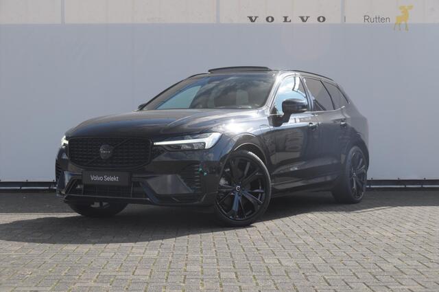 Volvo XC60 T6 350pk Automaat Plug-in AWD Ultra Black Edition Luchtvering/ Bowers & Wilkins/ Leder dashboard/ Adaptive cruise control/ Google infotainment/ 360Camera/ Keyless entry/