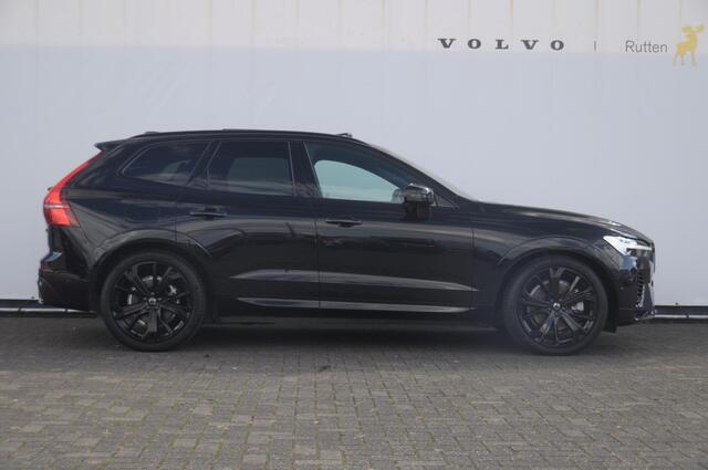 Volvo XC60 T6 350pk Automaat Plug-in AWD Ultra Black Edition Luchtvering/ Bowers & Wilkins/ Leder dashboard/ Adaptive cruise control/ Google infotainment/ 360Camera/ Keyless entry/