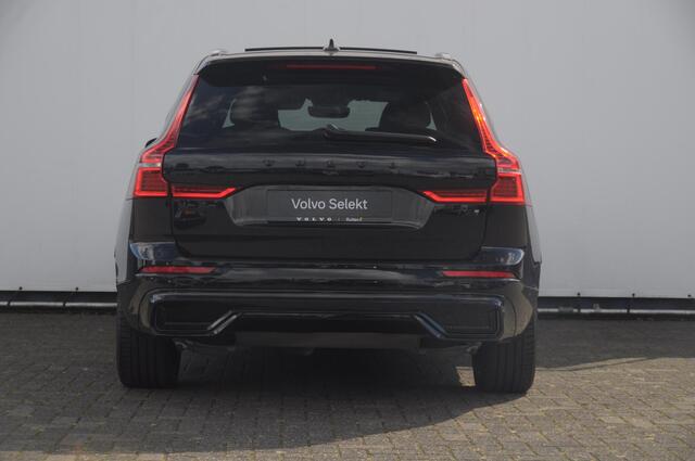 Volvo XC60 T6 350pk Automaat Plug-in AWD Ultra Black Edition Luchtvering/ Bowers & Wilkins/ Leder dashboard/ Adaptive cruise control/ Google infotainment/ 360Camera/ Keyless entry/