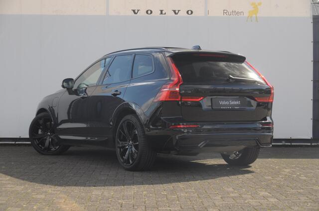 Volvo XC60 T6 350pk Automaat Plug-in AWD Ultra Black Edition Luchtvering/ Bowers & Wilkins/ Leder dashboard/ Adaptive cruise control/ Google infotainment/ 360Camera/ Keyless entry/