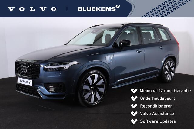 Volvo XC90 T8 Recharge AWD Ultimate Dark - Luchtvering - Panorama/schuifdak - IntelliSafe Assist & Surround - 360° Camera - Verwarmde voorstoelen, stuur & achterbank - Parkeersensoren voor & achter - Elektr. bedienb. voorstoelen met geheugen - Draadloze tel. lader -