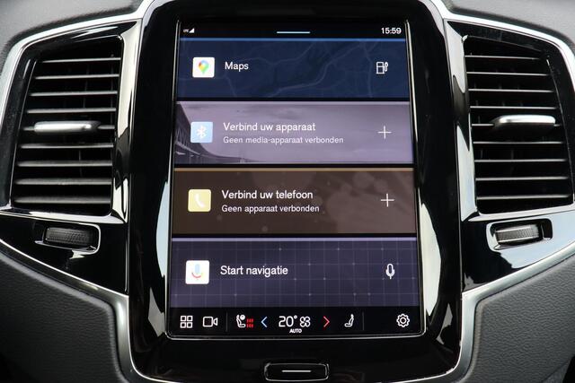 Volvo XC90 T8 Recharge AWD Ultimate Dark - LONG RANGE - IntelliSafe Assist & Surround - 360° Camera - Verwarmde voorstoelen, stuur & achterbank - Parkeersensoren voor & achter - Elektr. bedienb. voorstoelen met geheugen - Draadloze tel. lader - Extra getint glas - 2