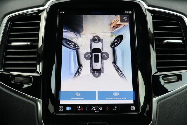 Volvo XC90 T8 Recharge AWD Ultimate Dark - LONG RANGE - IntelliSafe Assist & Surround - 360° Camera - Verwarmde voorstoelen, stuur & achterbank - Parkeersensoren voor & achter - Elektr. bedienb. voorstoelen met geheugen - Draadloze tel. lader - Extra getint glas - 2