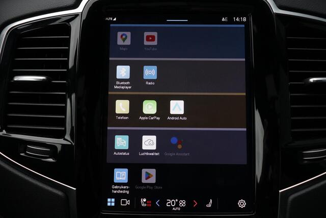 Volvo XC90 T8 Recharge AWD Ultimate Dark - LONG RANGE - Luchtvering - Panorama/schuifdak - IntelliSafe Assist & Surround - Bowers & Wilkins audio - 360º Camera - Verwarmde voorstoelen, stuur & achterbank - Parkeersensoren voor & achter - Elektr. bedienb. voorstoelen