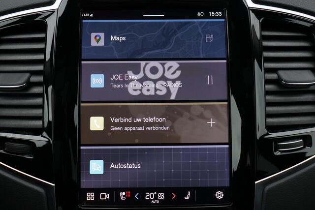 Volvo XC90 T8 Recharge AWD Ultimate Dark - LONG RANGE - Luchtvering - Panorama/schuifdak - IntelliSafe Assist & Surround - 360º Camera - Bowers & Wilkins audio - Verwarmde voorstoelen, stuur & achterbank - Parkeersensoren voor & achter - Elektr. bedienb. voorstoelen