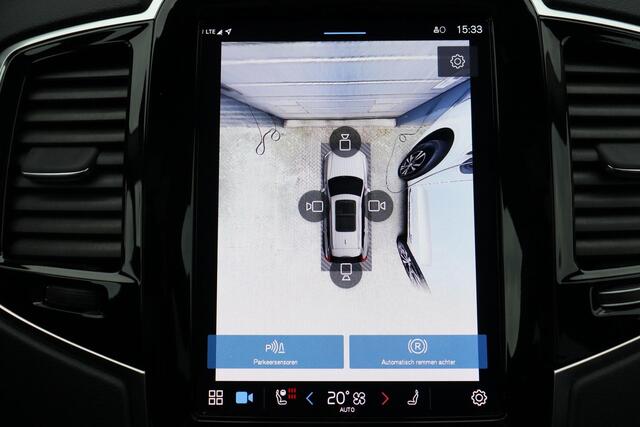 Volvo XC90 T8 Recharge AWD Ultimate Dark - LONG RANGE - Luchtvering - Panorama/schuifdak - IntelliSafe Assist & Surround - 360º Camera - Bowers & Wilkins audio - Verwarmde voorstoelen, stuur & achterbank - Parkeersensoren voor & achter - Elektr. bedienb. voorstoelen