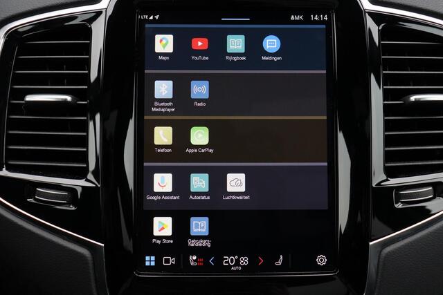 Volvo XC90 T8 Recharge AWD Plus Bright - LONG RANGE - Panorama/schuifdak - IntelliSafe Assist & Surround - 360º Camera - Harman/Kardon audio - Adaptieve LED koplampen - Verwarmde voorstoelen, stuur & achterbank - Parkeersensoren voor & achter - Elektr. bedienb. voor