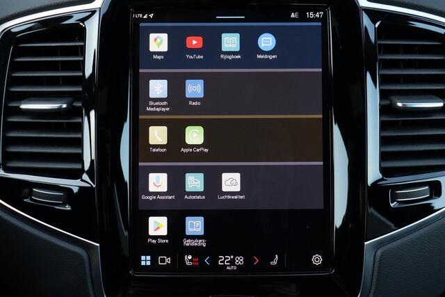 Volvo XC90 T8 Recharge AWD Plus Bright - LONG RANGE - Panorama/schuifdak - IntelliSafe Assist & Surround - 360º Camera - Adaptieve LED koplampen - Verwarmde voorstoelen, stuur & achterbank - Parkeersensoren voor & achter - Elektr. bedienb. voorstoelen met geheugen -